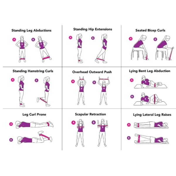 TPE Resistance Bands Set - Strength Training & Yoga Loops - Image 5