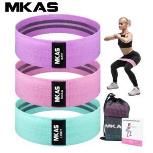 3PCS Fitness Resistance Bands Set - Elastic Booty Bands for Home Workout